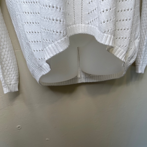 Prana | Parker Open Knit Crew Neck Relaxed Fit Long Sleeve High Low Sweater - Picture 9 of 12